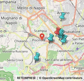 Mappa Via Vecchia Miano Piscinola, 80145 Napoli NA, Italia (1.77636)