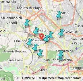 Mappa Via Vecchia Miano Piscinola, 80145 Napoli NA, Italia (1.70636)