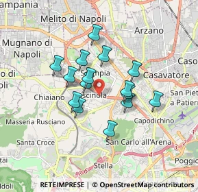 Mappa Via Vecchia Miano Piscinola, 80145 Napoli NA, Italia (1.432)