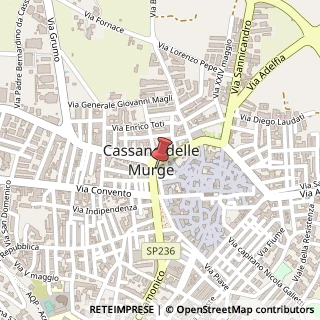 Mappa Piazza Giuseppe Garibaldi, 4, 70020 Cassano delle Murge, Bari (Puglia)