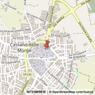 Mappa Via Cesare Battisti, 22, 70020 Cassano delle Murge, Bari (Puglia)