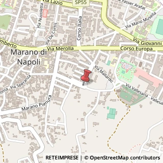 Mappa Via Vallesana, 734, 80100 Marano di Napoli, Napoli (Campania)