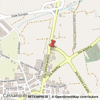 Mappa Via Sannicandro, 76, 70020 Cassano delle Murge, Bari (Puglia)