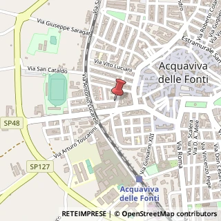 Mappa Via Giuseppe Verdi, 1, 70021 Acquaviva delle Fonti, Bari (Puglia)