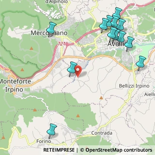 Mappa Via Contrada Bagnoli, 83100 Avellino AV, Italia (3.09923)
