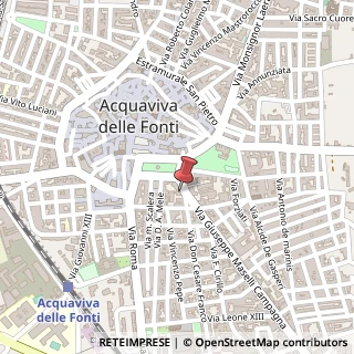 Mappa Via Don Cesare Franco, 6, 70021 Acquaviva delle Fonti, Bari (Puglia)