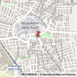 Mappa Piazza Vittorio Emanuele II, 3, 70021 Acquaviva delle Fonti, Bari (Puglia)
