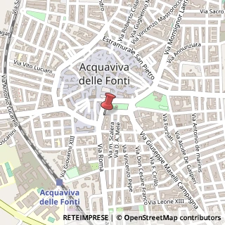 Mappa Via Roma, 7, 70021 Acquaviva delle Fonti, Bari (Puglia)