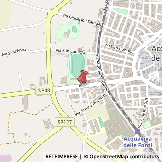Mappa Via Umberto Giordano, 1, 70021 Acquaviva delle Fonti, Bari (Puglia)