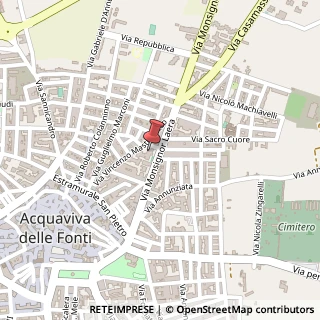 Mappa Via Monsignor Laera, 93, 70021 Acquaviva delle Fonti, Bari (Puglia)