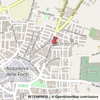 Mappa Via Eustachio de Bellis, 7, 70021 Acquaviva delle Fonti BA, Italia, 70021 Acquaviva delle Fonti, Bari (Puglia)