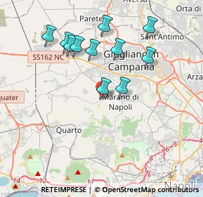 Mappa Via Corree di Sotto, 80016 Marano di Napoli NA, Italia (3.90545)