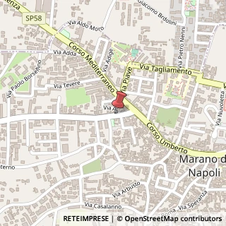 Mappa Via San Rocco, 26, 80016 Marano di Napoli, Napoli (Campania)