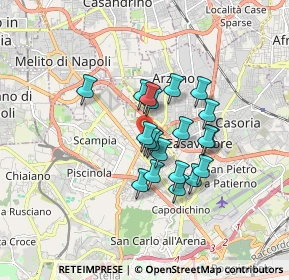 Mappa Via Limitone di Arzano, 80144 Napoli NA, Italia (1.3505)