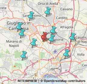 Mappa Via Limitone di Arzano, 80144 Napoli NA, Italia (3.75636)