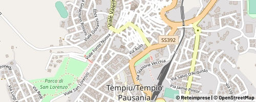 Mappa Tempio Pausania