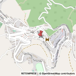 Mappa Via francesco de sanctis 54, 83045 Calitri, Avellino (Campania)