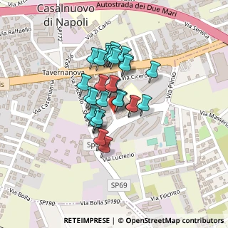 Mappa Via G. Cavalcanti, 80013 Casalnuovo di Napoli NA, Italia (0.163)