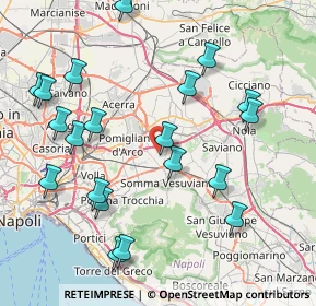 Mappa Via Pizzone Cassante, 80049 Somma Vesuviana NA, Italia (9.794)