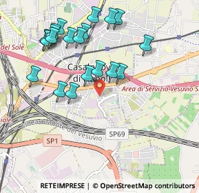 Mappa Via Orazio, 80013 Casalnuovo di Napoli NA, Italia (1.1185)