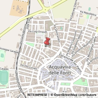Mappa Via Ciro Menotti, 57, 70021 Acquaviva delle Fonti, Bari (Puglia)
