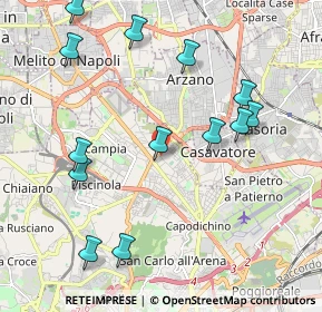 Mappa Strada Comunale Cupa dell'Arco, 80144 Napoli NA, Italia (2.45154)