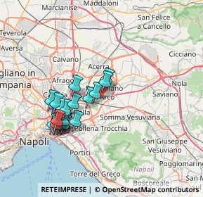 Mappa Strada Provinciale Madonna dell'Arco, 80038 Pomigliano d'Arco NA, Italia (7.1355)