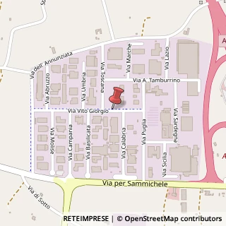 Mappa Zona Pip, 70021 Acquaviva delle Fonti, Bari (Puglia)
