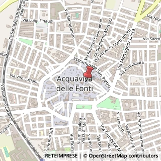 Mappa Via San Benedetto, 28, 70021 Acquaviva delle Fonti, Bari (Puglia)