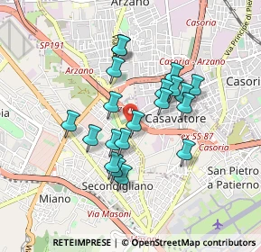 Mappa CAP, 80144 Casavatore NA (0.784)