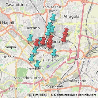 Mappa Via Pio XII, 80128 Casoria NA, Italia (1.36059)