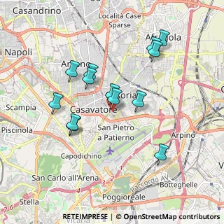 Mappa Via Pio XII, 80128 Casoria NA, Italia (1.86385)