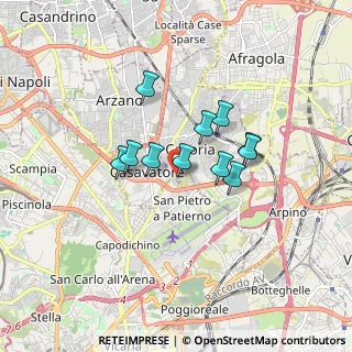 Mappa Via Pio XII, 80128 Casoria NA, Italia (1.30818)
