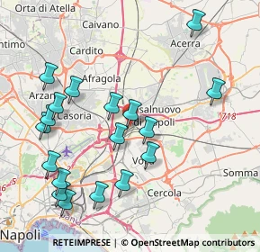 Mappa Via Variante Nazionale delle Puglie, 80013 Casalnuovo di Napoli NA, Italia (4.71111)