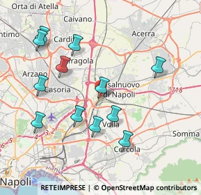 Mappa Via Variante Nazionale delle Puglie, 80013 Casalnuovo di Napoli NA, Italia (4.31083)