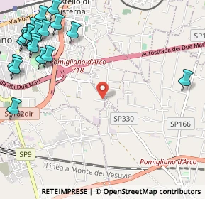 Mappa Via Fornari, 80038 Pomigliano d'Arco NA, Italia (1.7615)