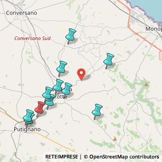 Mappa Strada Comunale Concorrano, 70013 Castellana grotte BA, Italia (4.88636)