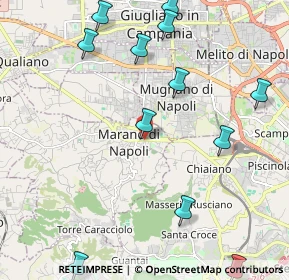 Mappa Via Quinto Orazio Flacco, 80016 Marano di Napoli NA, Italia (2.84167)