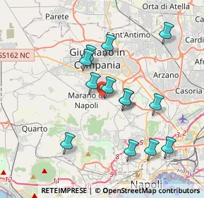 Mappa Via Santa Maria a Cubito, 80018 Mugnano di Napoli NA, Italia (3.84154)