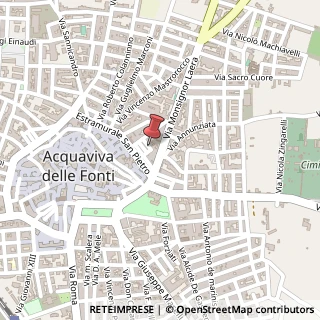 Mappa Via Nicola Guida,  6, 70021 Acquaviva delle Fonti, Bari (Puglia)