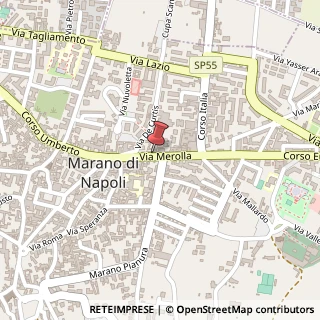 Mappa Via Vincenzo Merolla, 68, 80016 Marano di Napoli, Napoli (Campania)