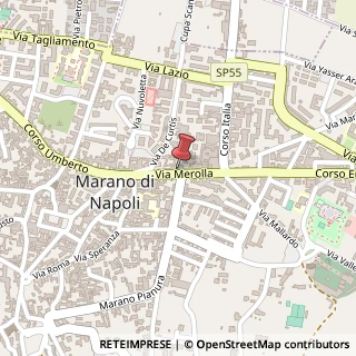 Mappa Via Vincenzo Merolla, 54, 84100 Marano di Napoli, Napoli (Campania)