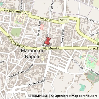 Mappa Via Vincenzo Merolla, 76, 80016 Marano di Napoli, Napoli (Campania)