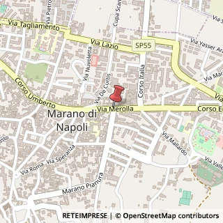 Mappa Via merolla vincenzo 86, 80016 Marano di Napoli, Napoli (Campania)