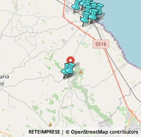 Mappa Contrada Guidano, 70043 Monopoli BA, Italia (5.08)