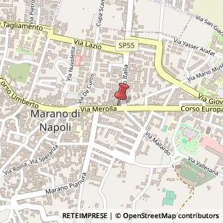 Mappa Via Vincenzo Merolla, 6, 80016 Marano di Napoli, Napoli (Campania)