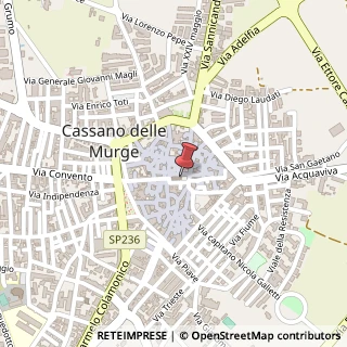 Mappa Piazza Aldo Moro, 5, 70020 Cassano delle Murge, Bari (Puglia)