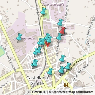 Mappa Via M. Centrone, 70013 Castellana Grotte BA, Italia (0.2495)