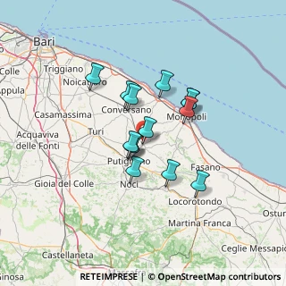 Mappa Via M. Centrone, 70013 Castellana Grotte BA, Italia (10.71)
