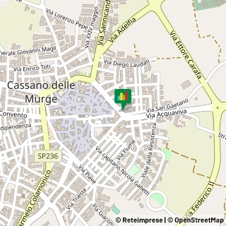 Mappa Via Generale Armando Diaz, 74, 70020 Cassano delle Murge, Bari (Puglia)